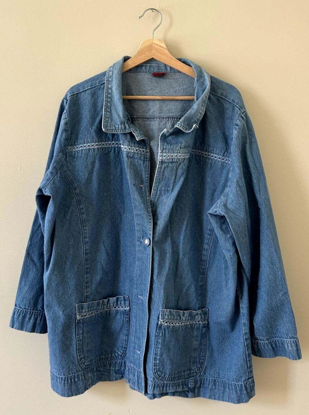 Vintage y2k Denim Jean Barn Coat Chore Coat Oversized Women's XXL / 2XL